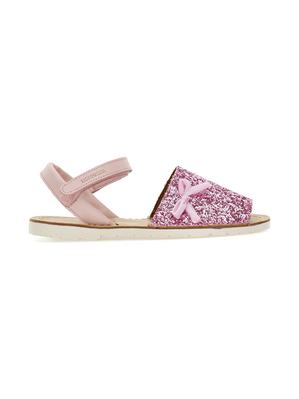 Sandali per bambina Monnalisa rosa con dettagli in paillettes 87G003 7711 G091 MONNALISA KIDS 