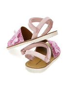 Sandali per bambina Monnalisa rosa con dettagli in paillettes 87G003 7711 G091 MONNALISA KIDS 