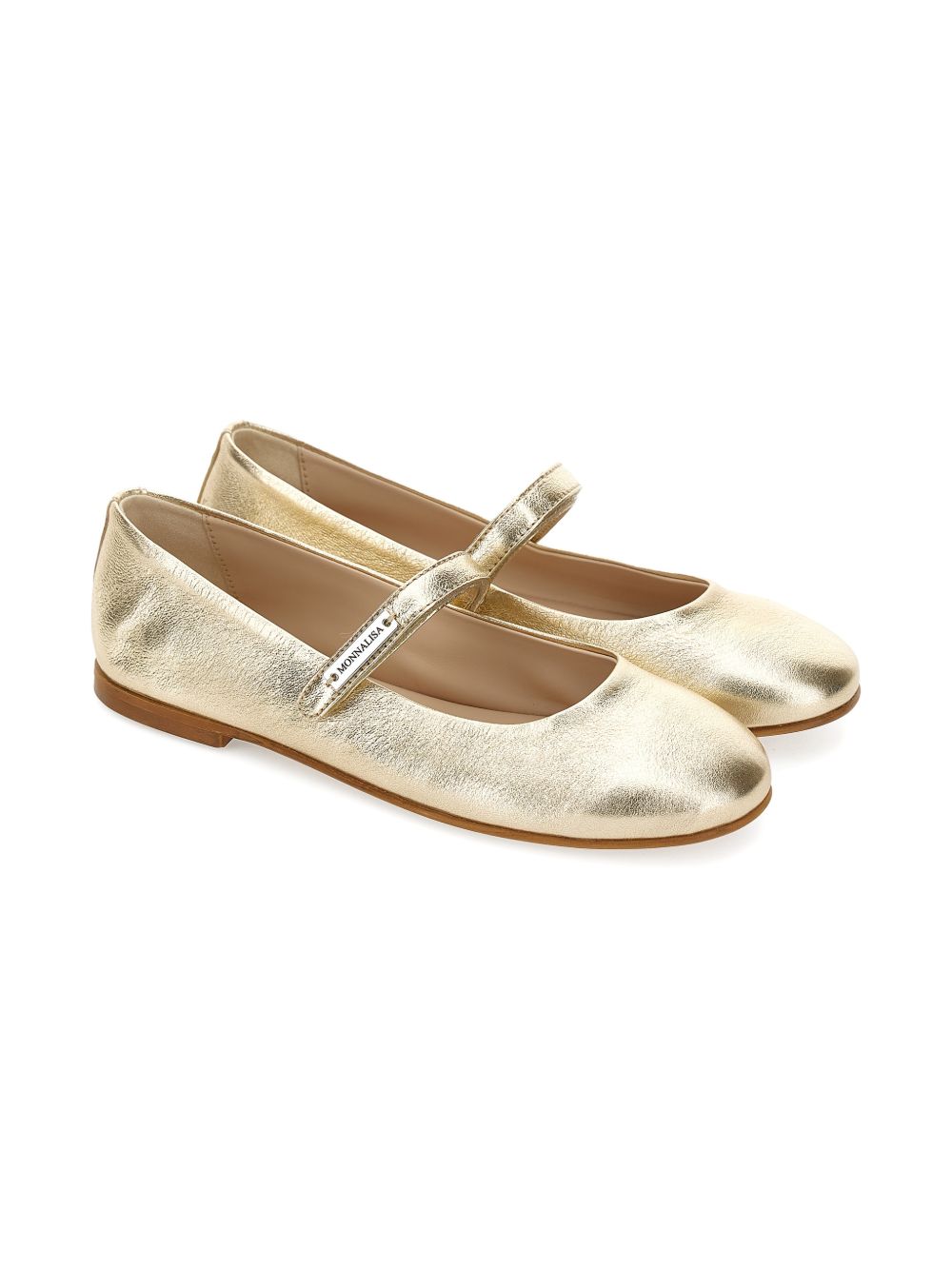 Ballerine per bambina Monnalisa color oro con cinturino 87G010RM 7718 0072 MONNALISA KIDS 