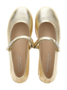 Ballerine per bambina Monnalisa color oro con cinturino 87G010RM 7718 0072 MONNALISA KIDS 