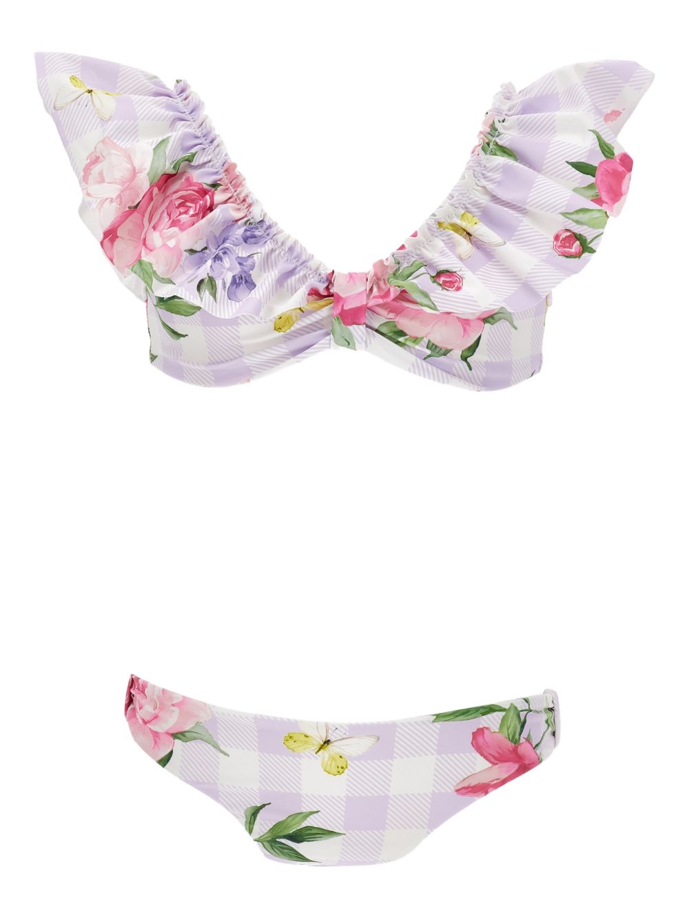 Costume per bambina Monnalisa Kids multicolore con stampa floreale all-over 19G002 7052 0065 MONNALISA KIDS 