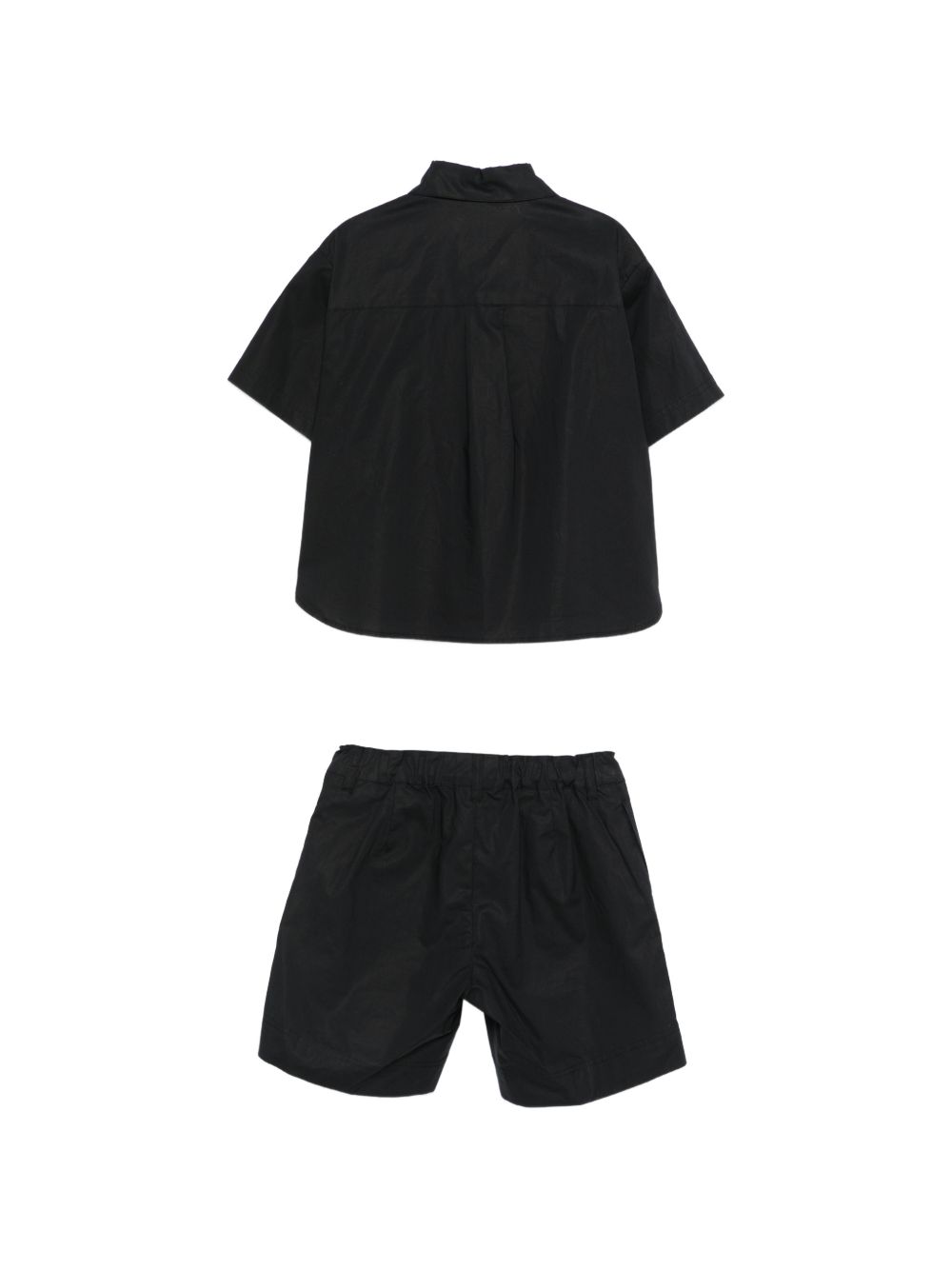 Set camicia e shorts per bambina Moschino Kids nero con motivo Teddy Bear HDG01LLLA10 60100 MOSCHINO KIDS 