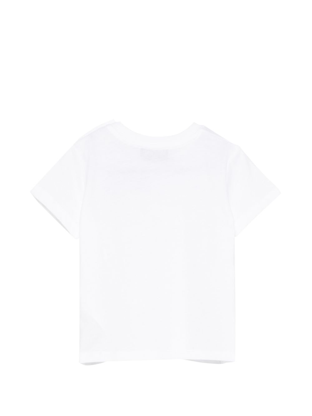 T-shirt per neonati Moschino Kids bianca con stampa orsetto e palloncini M5M047LAA03 10101 MOSCHINO KIDS 
