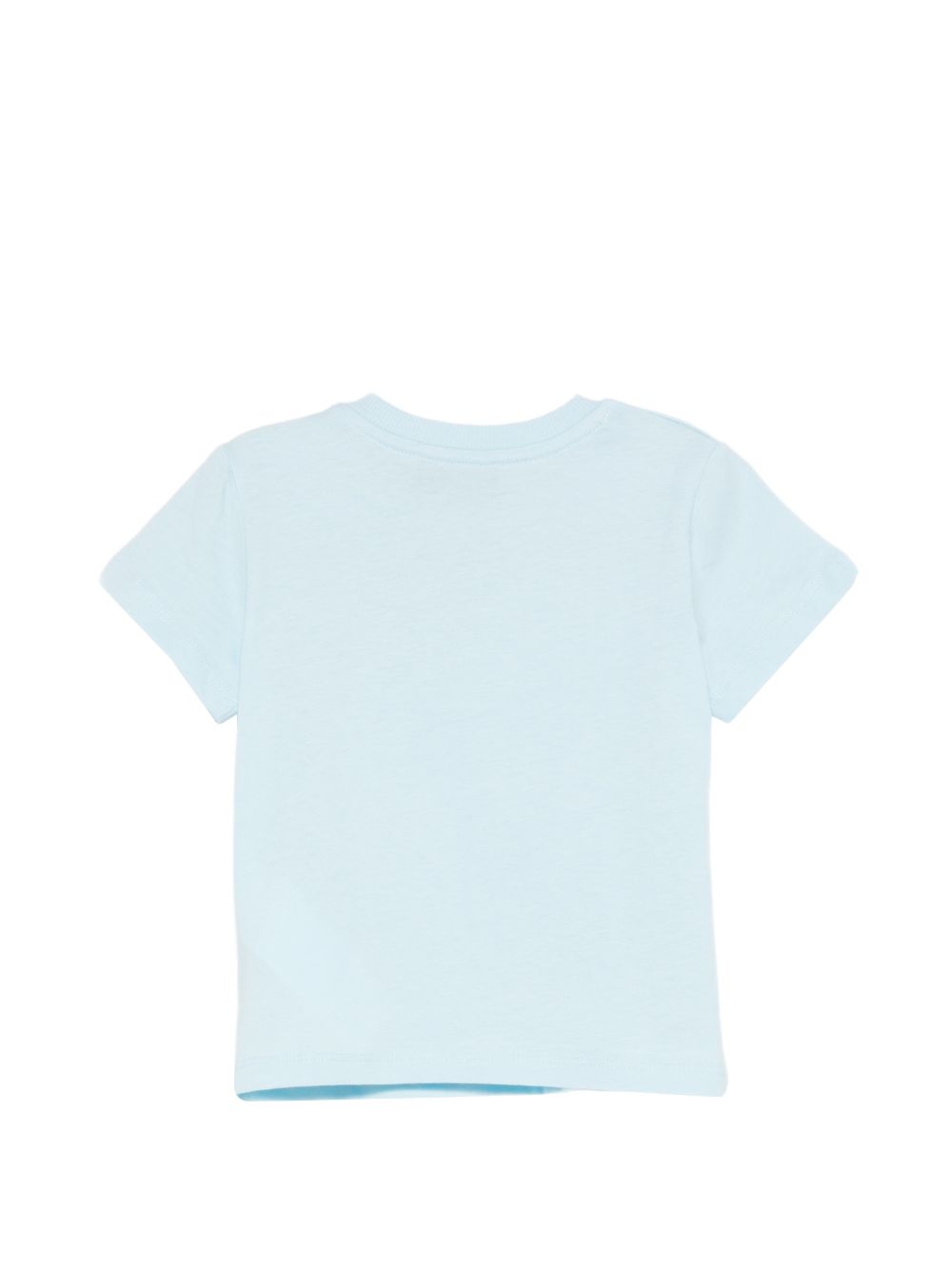 T-shirt per neonato Moschino Kids azzurra con stampa grafica M5M047LAA03 40304 MOSCHINO KIDS 