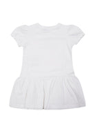 Abito per neonata Moschino Kids bianco a maniche corte MAV0C7LBA00 10101 MOSCHINO KIDS 