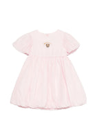 Abito per neonata Moschino Kids rosa con maniche a palloncino MDV0DEL1A12 50209 MOSCHINO KIDS 