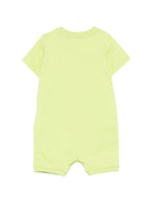 Tutina per neonati Moschino Kids verde con Teddy Bear sul davanti MTY022LAA01 30355 MOSCHINO KIDS 