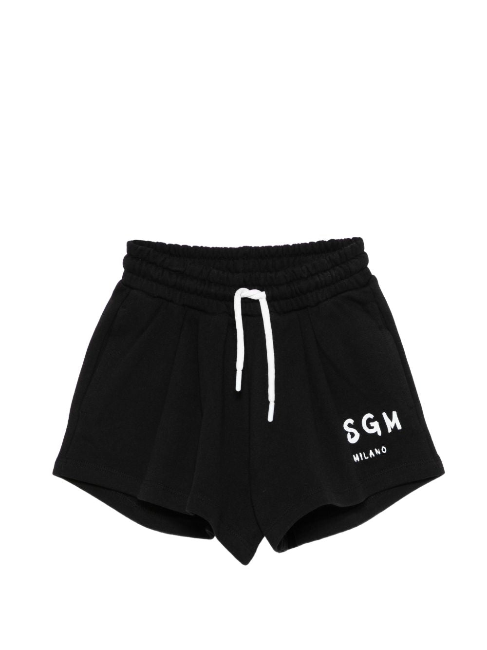 Shorts per bambina MSGM Kids neri con dettagli a contrasto S6MSJGSH066 110 MSGM KIDS 
