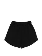 Shorts per bambina MSGM Kids neri con dettagli a contrasto S6MSJGSH066 110 MSGM KIDS 