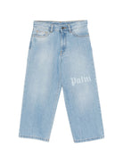 Jeans per bambino Palm Angels Kids con dettaglio logo PBYB009S26DEN001 050 PALM ANGELS KIDS 