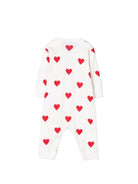 Tutina per neonati Petit Bateau bianca con stampa cuori all-over A00E9 01 PETIT BATEAU KIDS 