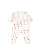 Tutina per neonata Petit Bateau bianca con stampa a cuori A0ARW 01 PETIT BATEAU KIDS 