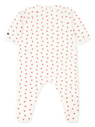 Tutina per neonata Petit Bateau bianca con stampa a cuori A0ARW 01 PETIT BATEAU KIDS 
