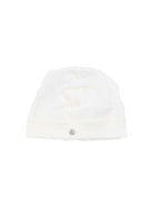 Berretto per neonati Petit Bateau bianco con logo sul davanti A0AZW 01 PETIT BATEAU KIDS 