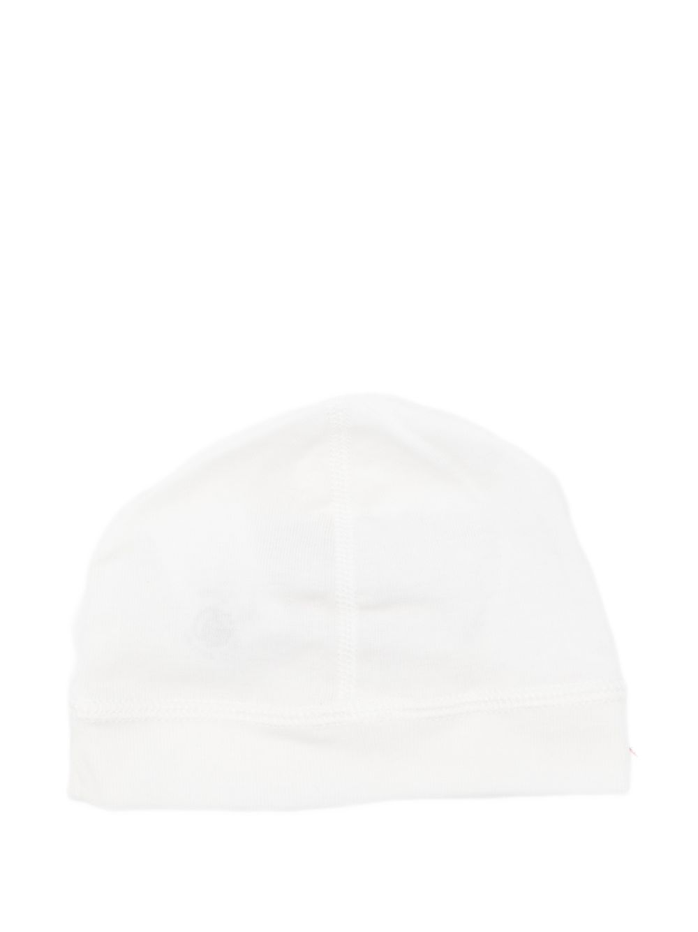 Berretto per neonati Petit Bateau bianco con logo sul davanti A0AZW 01 PETIT BATEAU KIDS 