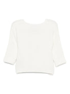 Cardigan per neonata Petit Bateau bianco con motivo a coste A0CES 13 PETIT BATEAU KIDS 