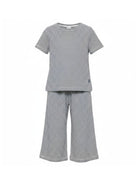 Pigiama per bambino Petit Bateau a righe bianche e nere A0CK1 02 PETIT BATEAU KIDS 