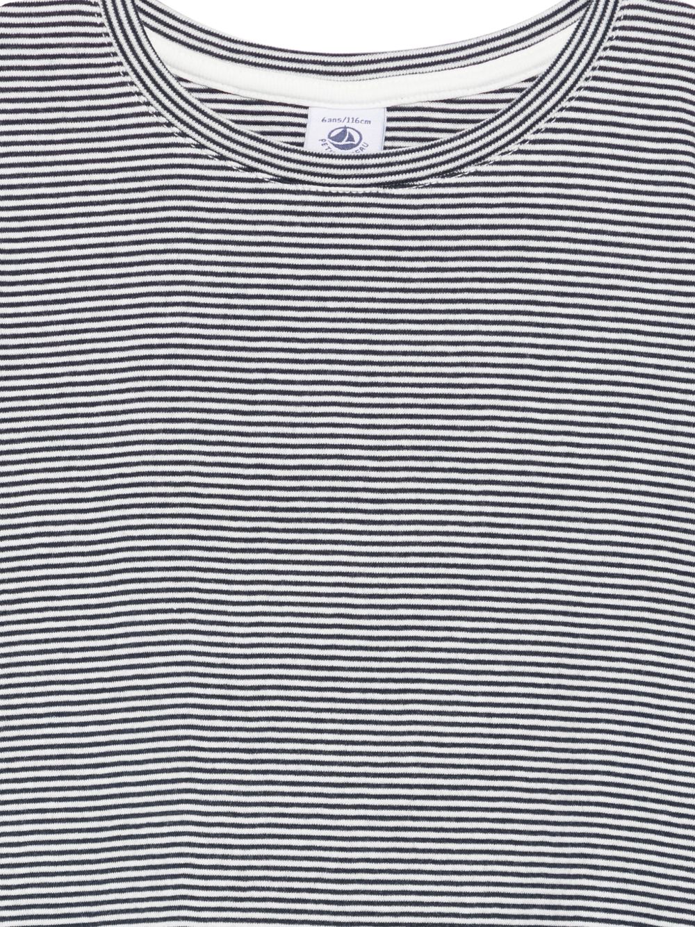 Pigiama per bambino Petit Bateau a righe bianche e nere A0CK1 02 PETIT BATEAU KIDS 