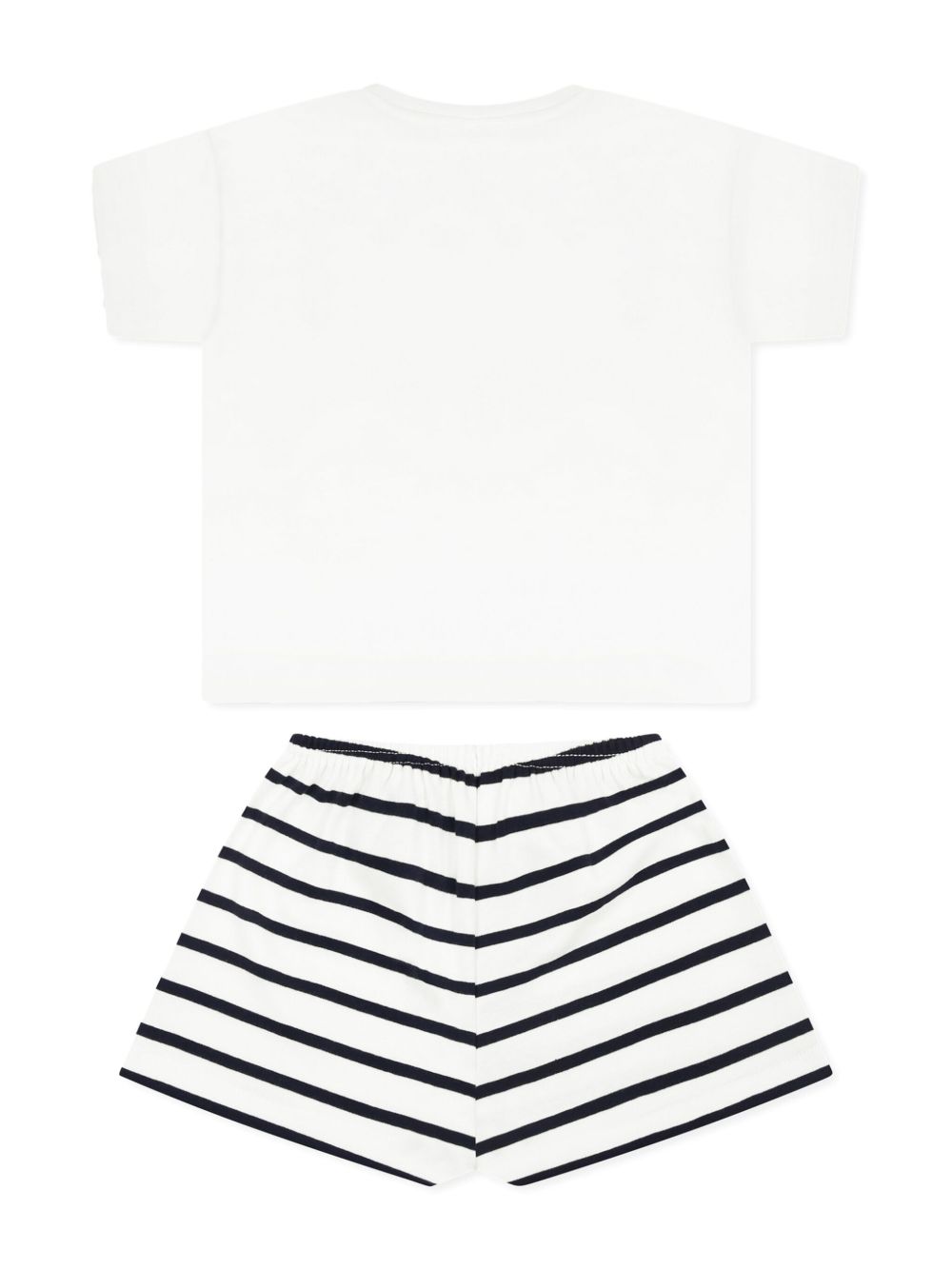 Pigiama per bambina Petit Bateau bianco con stampa cuore A0CKD 01 PETIT BATEAU KIDS 
