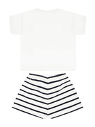 Pigiama per bambina Petit Bateau bianco con stampa cuore A0CKD 01 PETIT BATEAU KIDS 