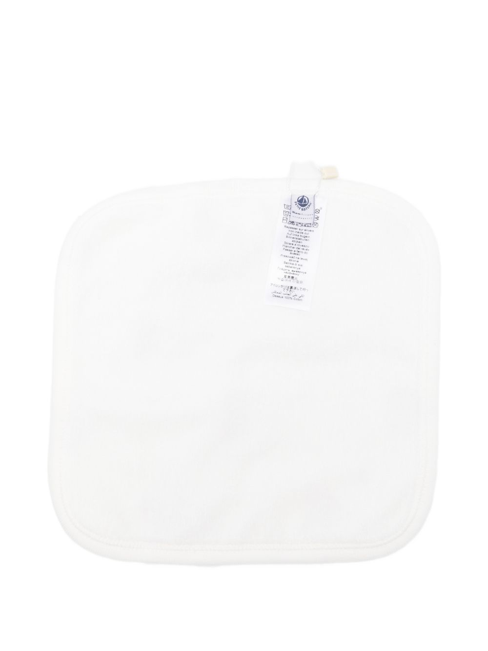 Bavaglino per neonati Petit Bateau bianco con stampa cuori all-over A0DJG 01 PETIT BATEAU KIDS 