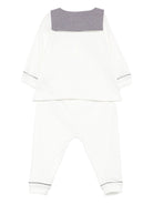 Completo t-shirt e pantaloni per neonato Petit Batea bianco con ricamo cuore A0DRK 01 PETIT BATEAU KIDS 