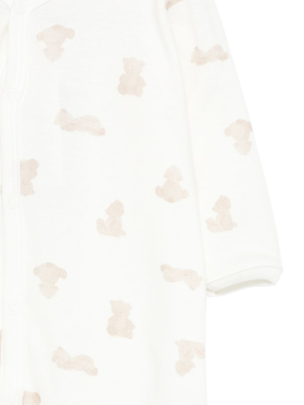 Tutina per neonati Petit Bateau beige con stampa orsetto all-over A0E0P 01 PETIT BATEAU KIDS 