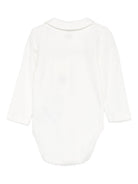 Body per neonati Petit Bateau bianco con ricamo con logo Anchor A0EKL 01 PETIT BATEAU KIDS 