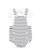Set t-shirt e tutina per neonato Petit Bateau multicolore con design a righe A0EZ3 01 PETIT BATEAU KIDS 