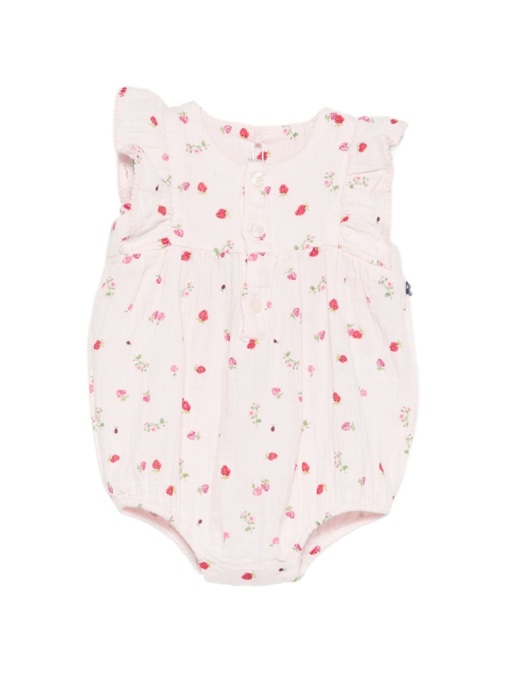 Tutina per neonata Petit Bateau rosa con stampa fiore all-over A0F15 01 PETIT BATEAU KIDS 