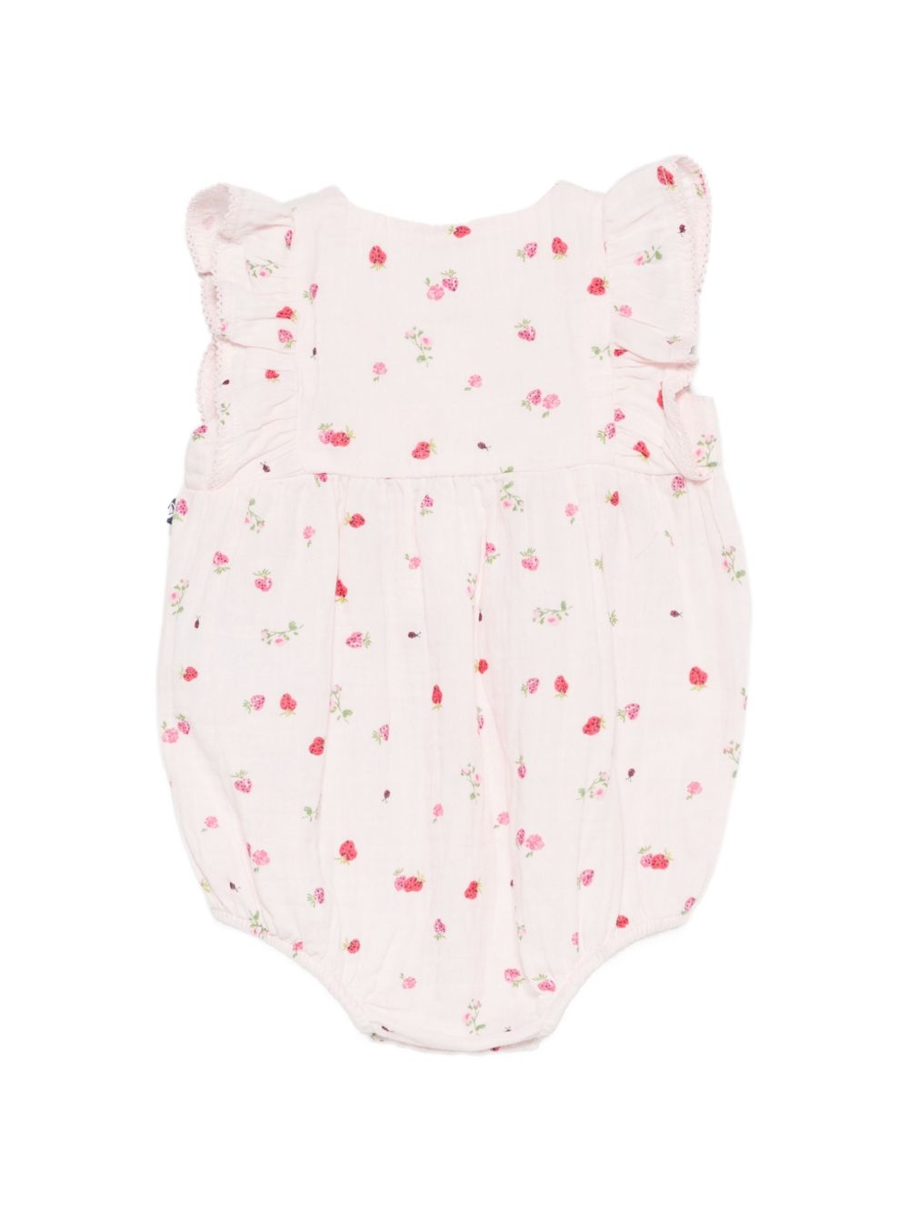 Tutina per neonata Petit Bateau rosa con stampa fiore all-over A0F15 01 PETIT BATEAU KIDS 