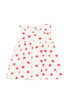 Abito per neonata Petit Bateau bianco con stampa a cuori rosso A0F18 03 PETIT BATEAU KIDS 