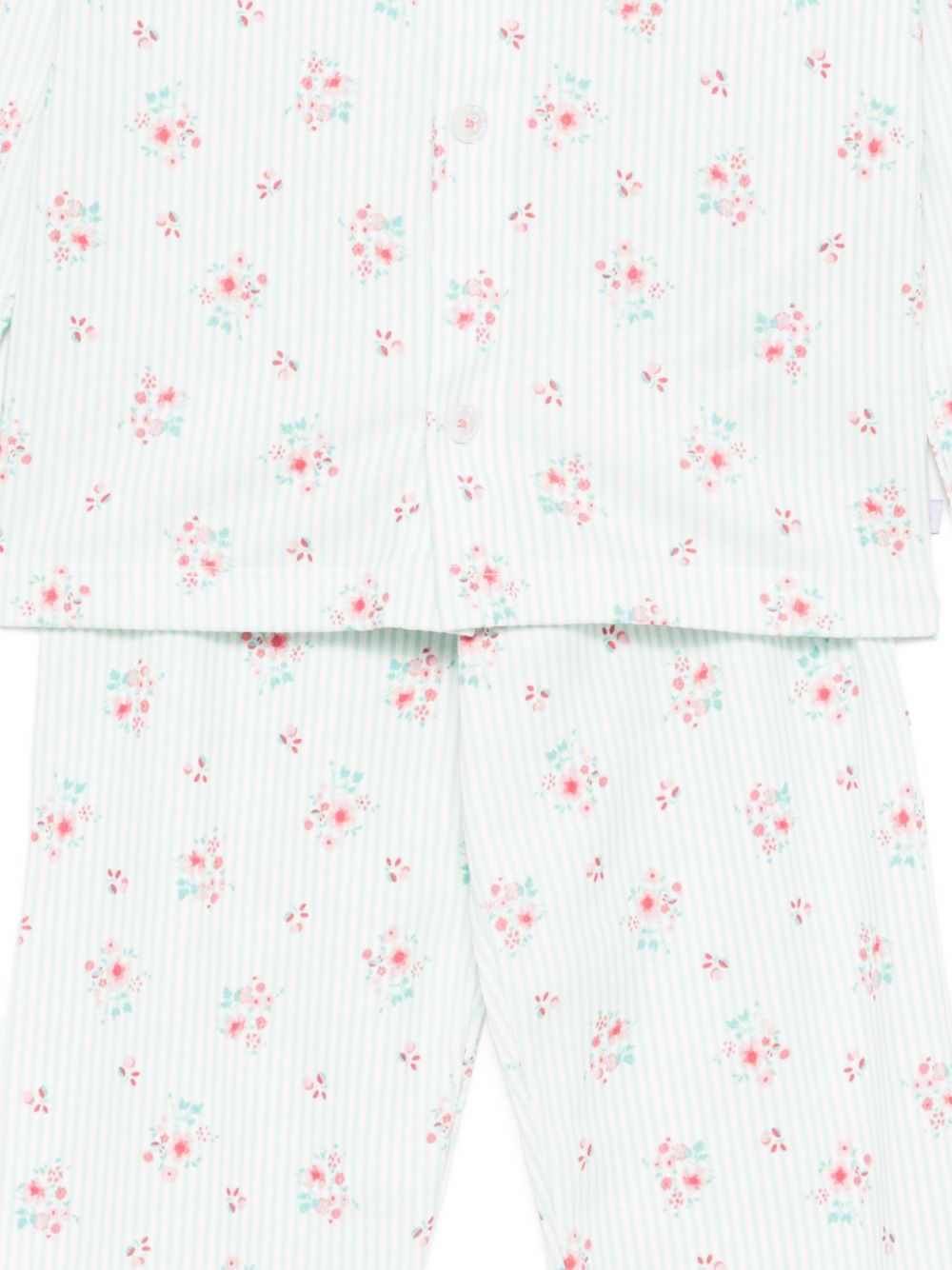 Pigiama per bambina Petit Bateau azzurro con stampa floreale A0F1H 02 PETIT BATEAU KIDS 