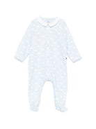 Tutina per neonato Petit Bateau azzurra con stampa balene A0F2H 01 PETIT BATEAU KIDS 