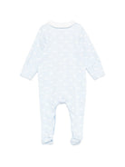 Tutina per neonato Petit Bateau azzurra con stampa balene A0F2H 01 PETIT BATEAU KIDS 