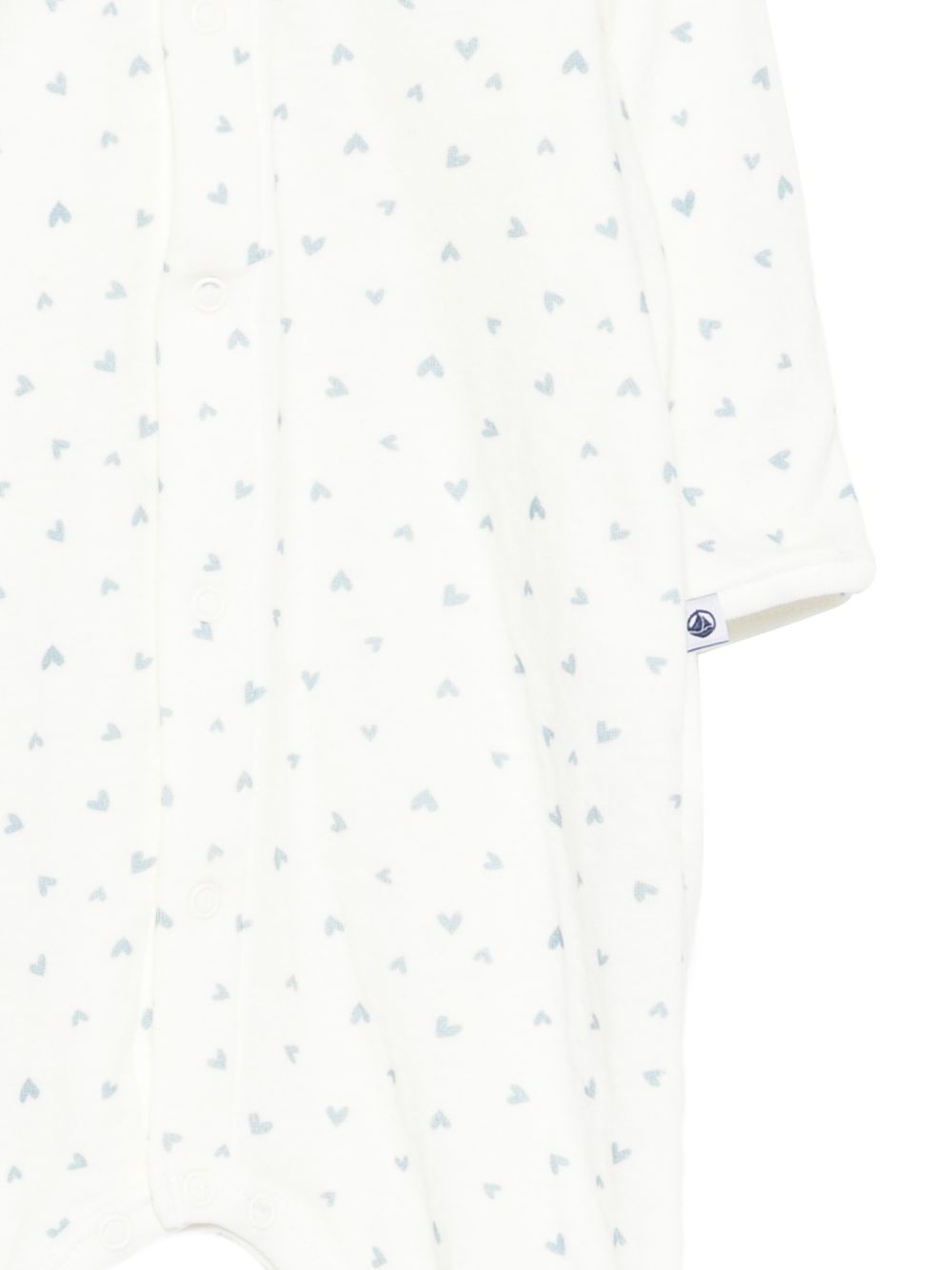 Tutina per neonati Petit Bateau bianca con stampa a cuori A0F2L 01 PETIT BATEAU KIDS 
