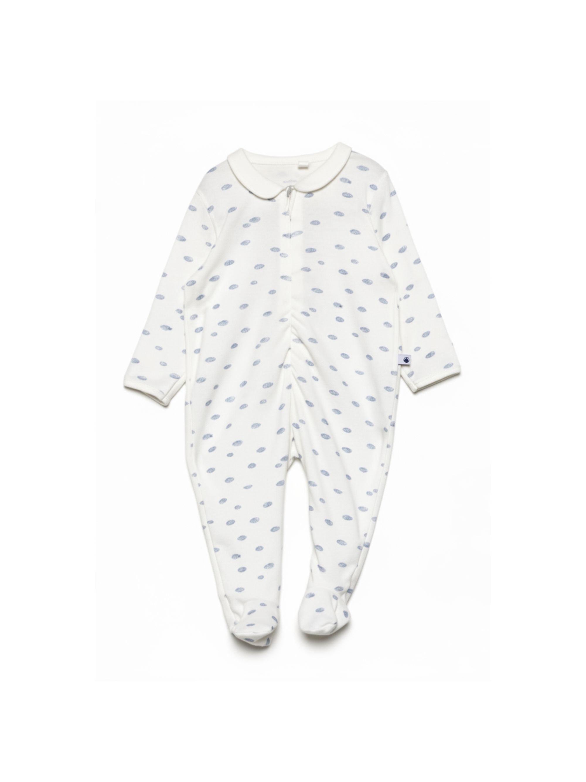 Tutina per neonati Petit Bateau bianca con stampa grafica all-over A0F2P 01 PETIT BATEAU KIDS 
