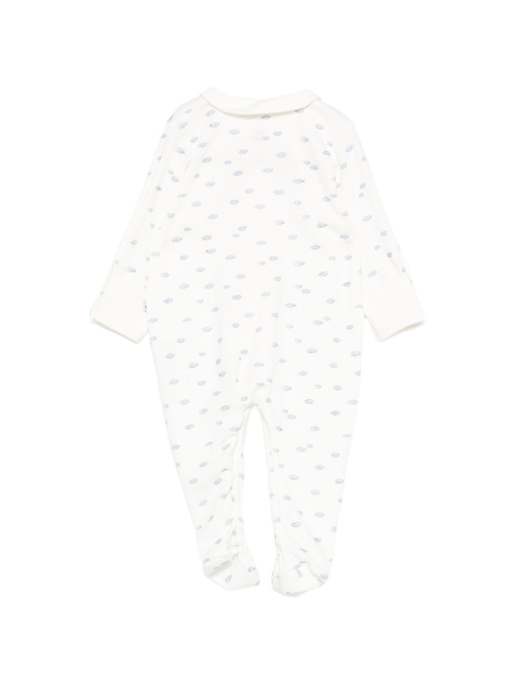 Tutina per neonati Petit Bateau bianca con stampa grafica all-over A0F2P 01 PETIT BATEAU KIDS 