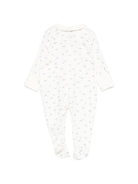 Tutina per neonati Petit Bateau bianca con stampa grafica all-over A0F2P 01 PETIT BATEAU KIDS 