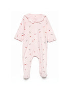 Tutina per neonata Petit Bateau rosa con stampa a fiori A0F2T 01 PETIT BATEAU KIDS 