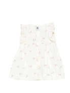 Abito per neonata Petit Bateau bianco con stampa a fiori A0F3R 01 PETIT BATEAU KIDS 