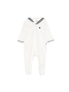 Tutina per neonato Petit Bateau bianca con dettaglio a cuore A0F79 01 PETIT BATEAU KIDS 
