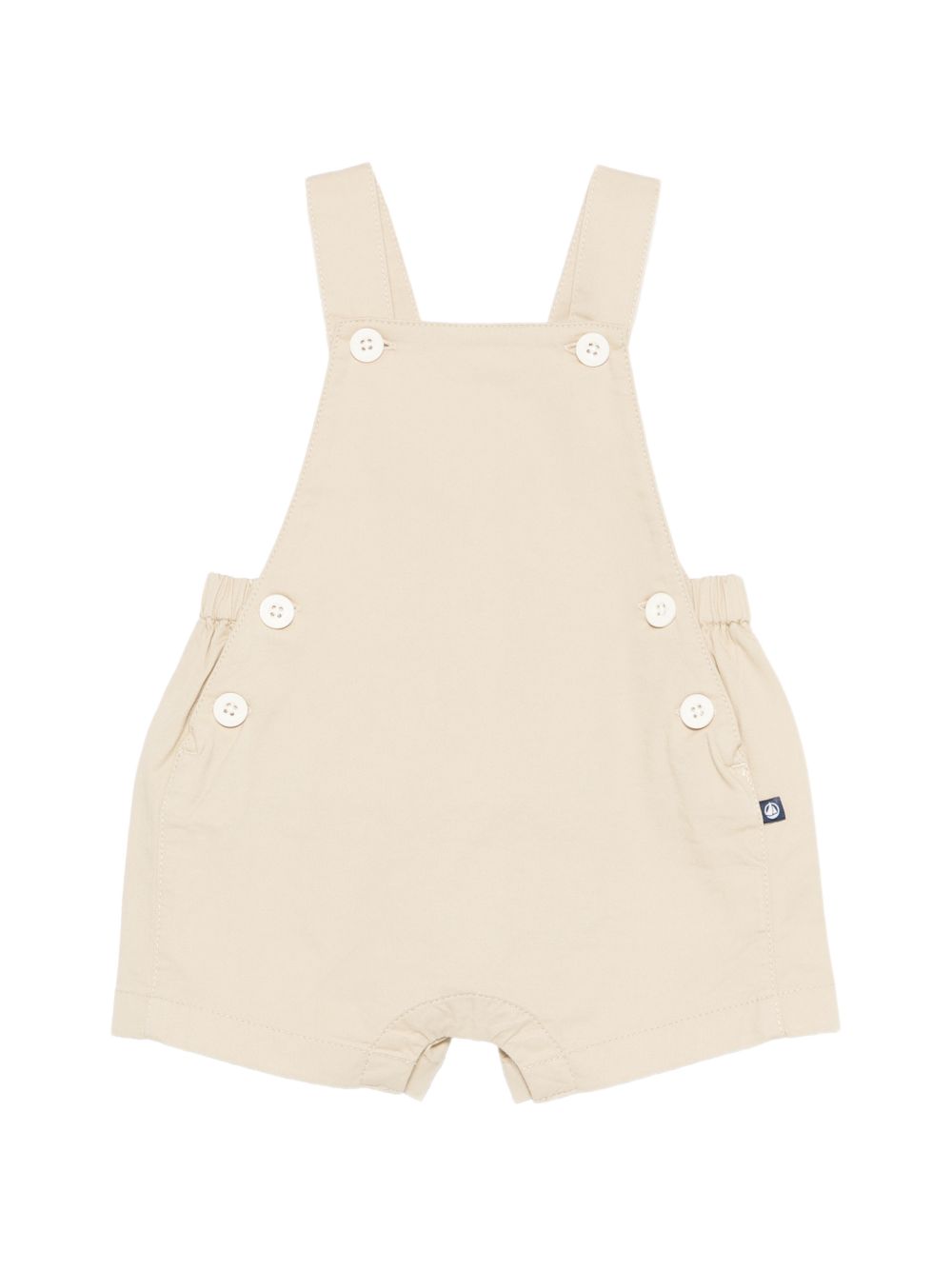 Salopette per neonati Petit Bateau beige con bretelle A0F7F 01 PETIT BATEAU KIDS 