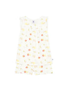 Pigiama per bambina Petit Bateau bianco con stampa fruttata A0F86 01 PETIT BATEAU KIDS 