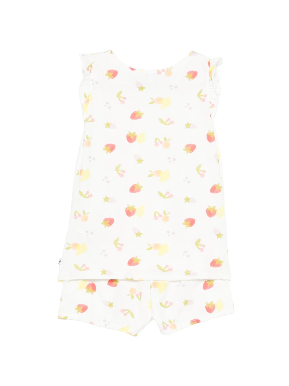 Pigiama per bambina Petit Bateau bianco con stampa fruttata A0F86 01 PETIT BATEAU KIDS 
