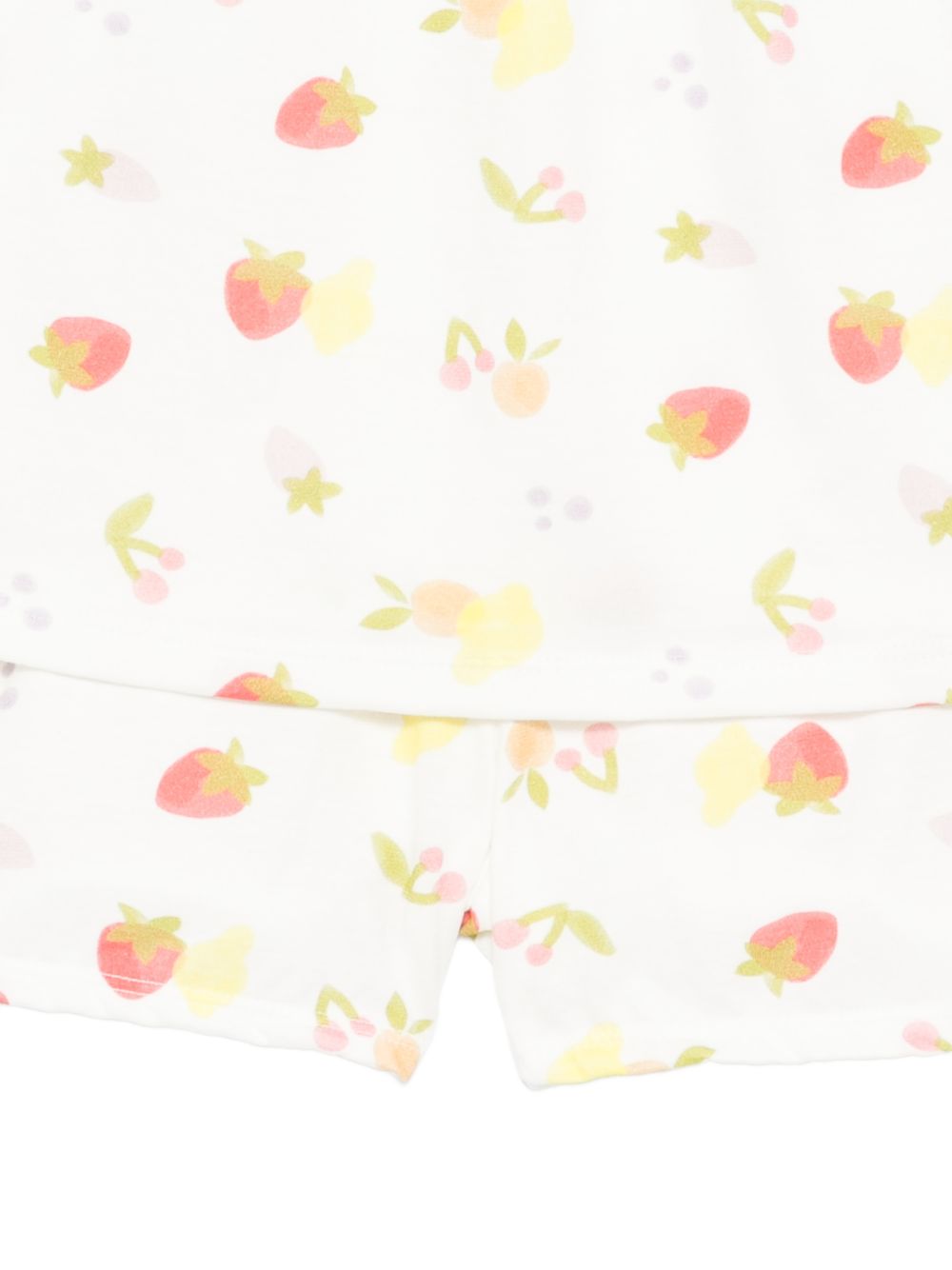 Pigiama per bambina Petit Bateau bianco con stampa fruttata A0F86 01 PETIT BATEAU KIDS 