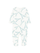 Pigiama per neonato Petit Bateau bianco con stampa torre eiffel A0F8S 01 PETIT BATEAU KIDS 