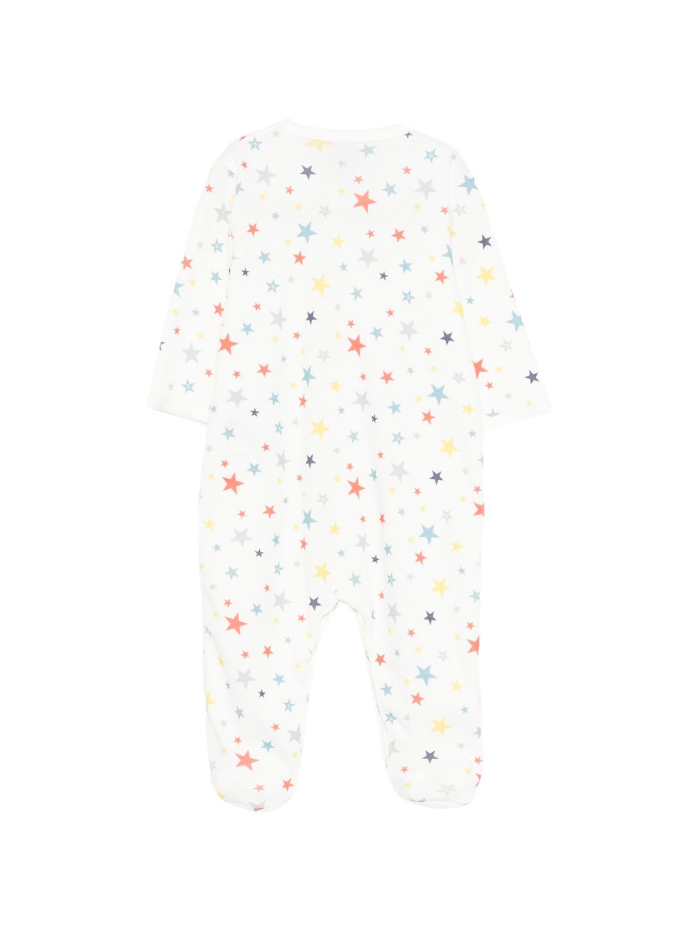 Pigiama per neonato Petit Bateau bianco con stampa stelle A0F8T 01 PETIT BATEAU KIDS 