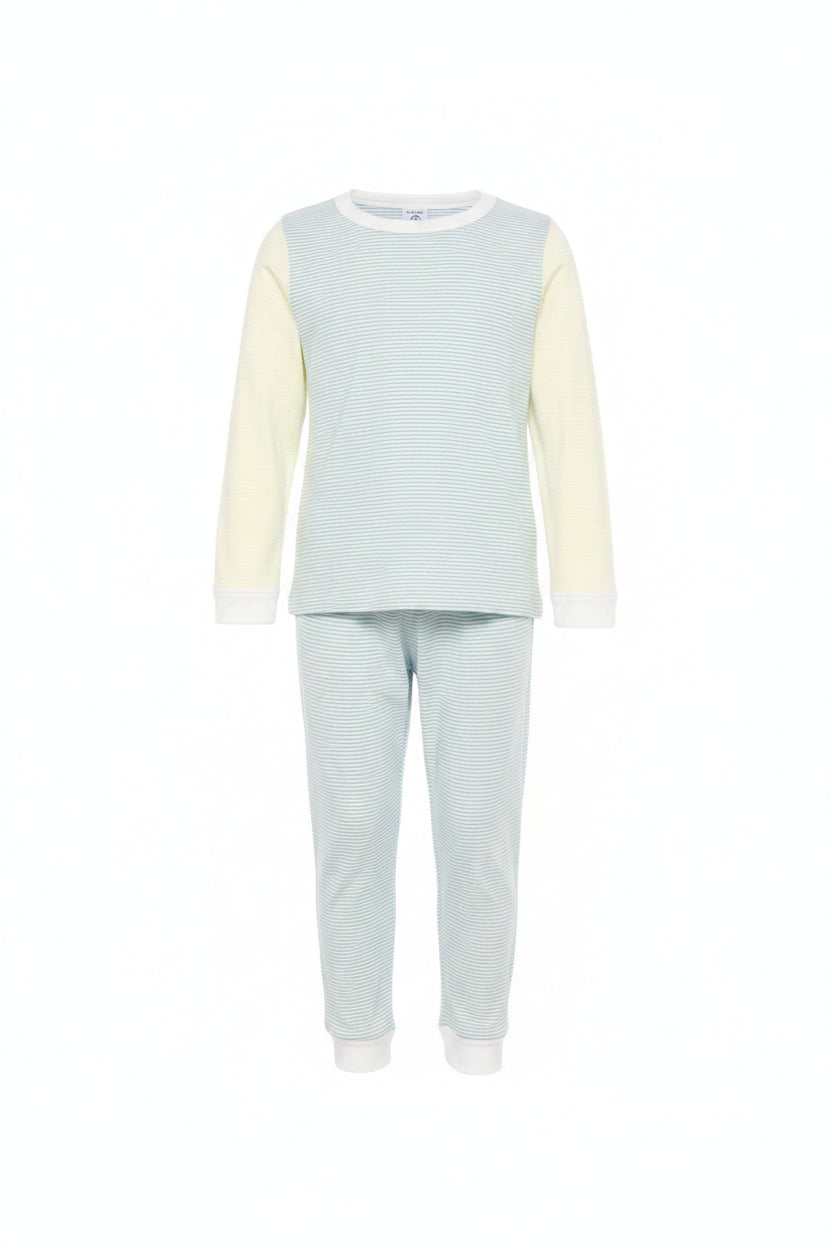 Pigiama per bambini Petit Bateau multicolore a righe A0F8W 01 PETIT BATEAU KIDS 