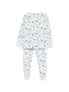 Pigiama per bambino Petit Bateau azzurro a maniche lunghe con fantasia A0F95 01 PETIT BATEAU KIDS 